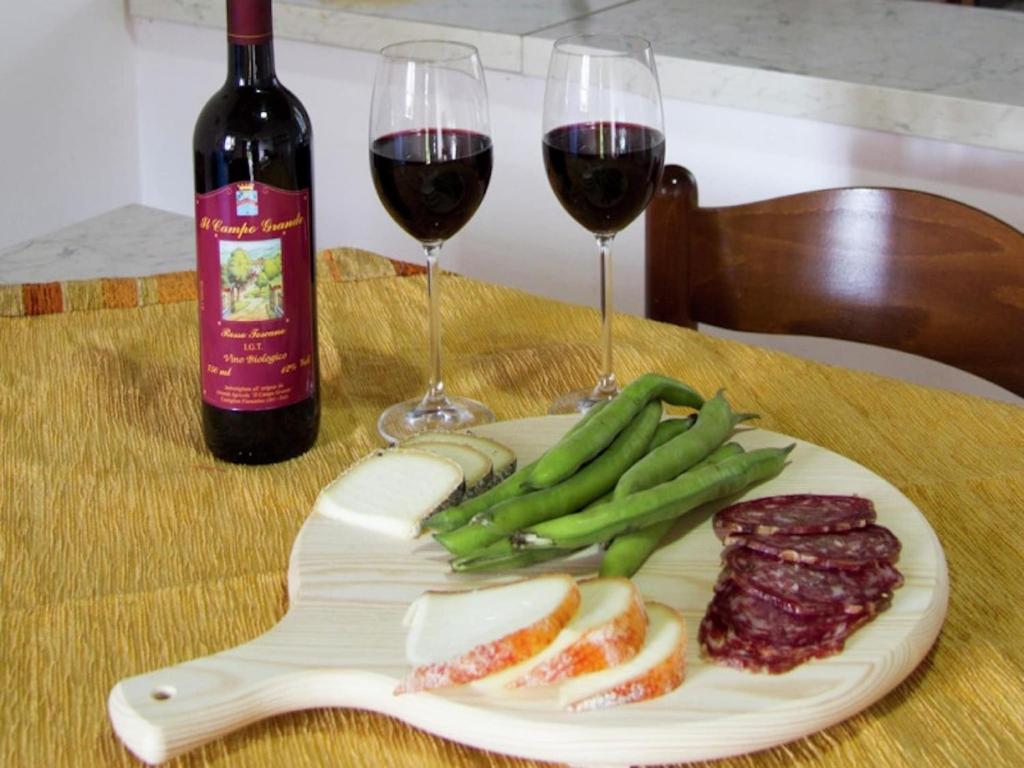 Authentic farmhouse in Castiglion Fiorentino with organic wines italokat is kínál