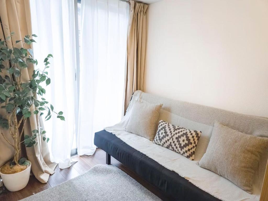 Posezení v ubytování Suke Home Oshiage