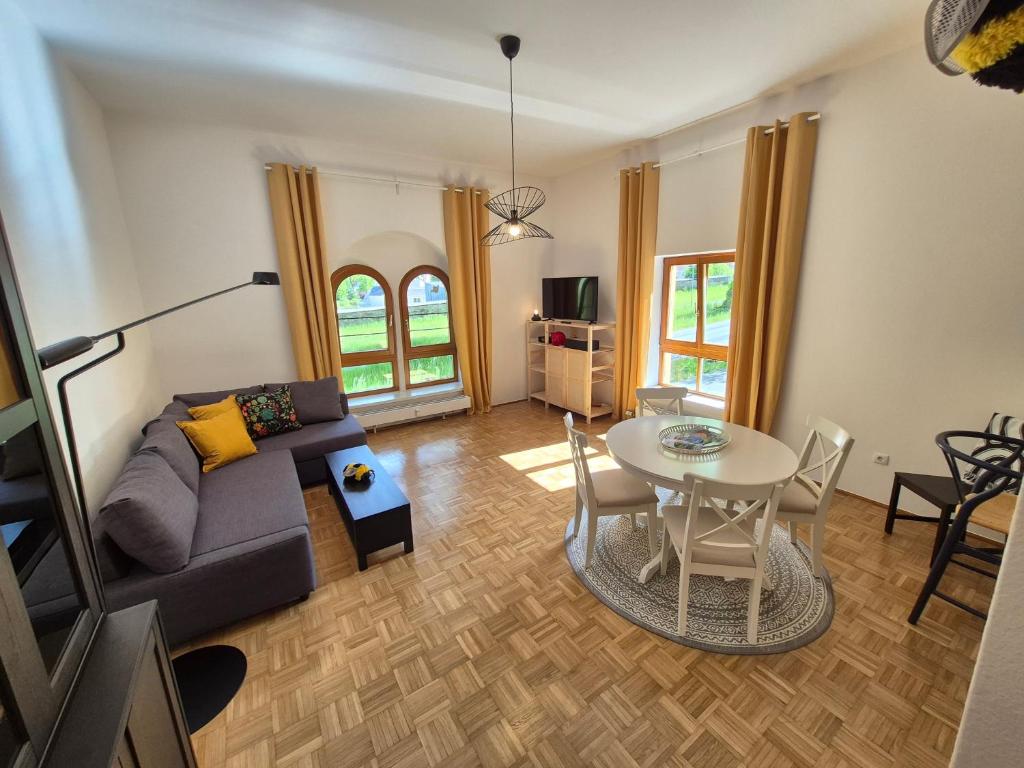 Posezení v ubytování appartement bumblebee