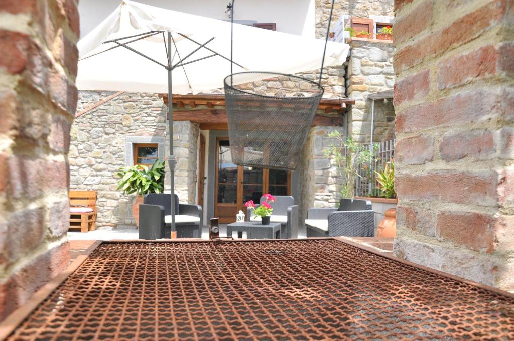 Patio nebo venkovní prostory v ubytování Podere Casorbica