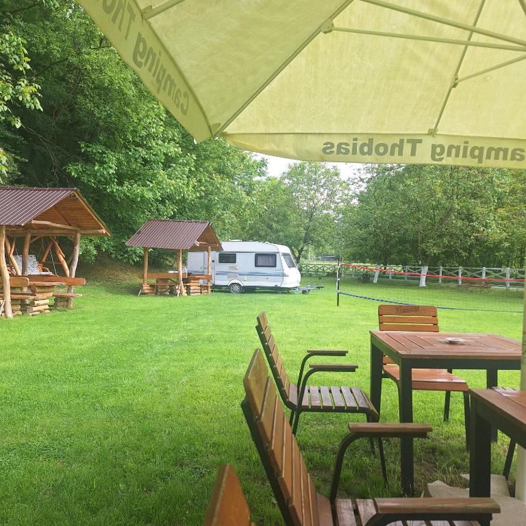 Zahrada ubytování CAMPING THOBIAS