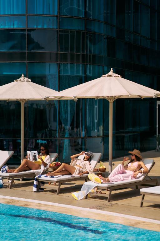 Bazén v ubytování Hilton Cairo Nile Maadi nebo v jeho okolí