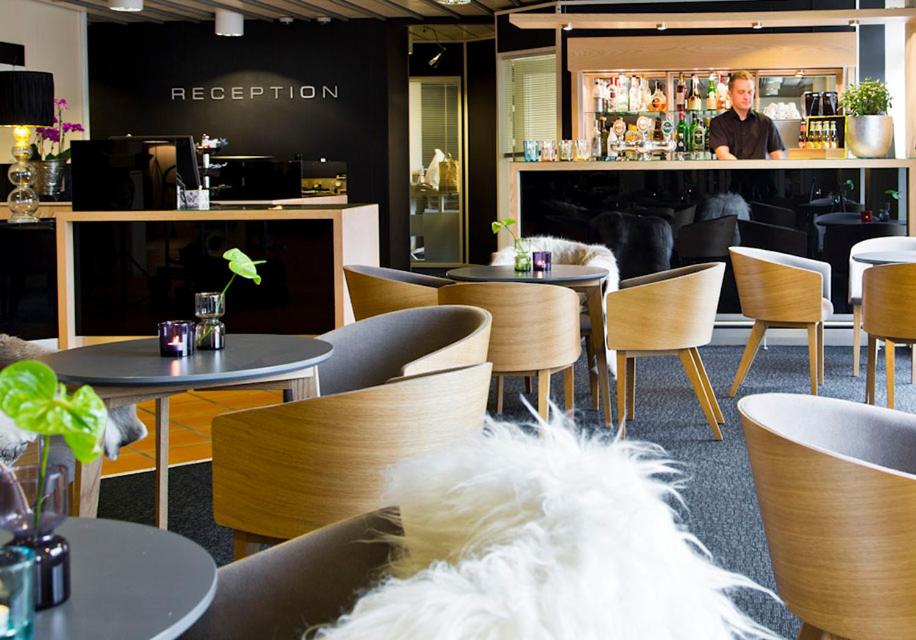Lounge nebo bar v ubytování Milling Hotel Vejle