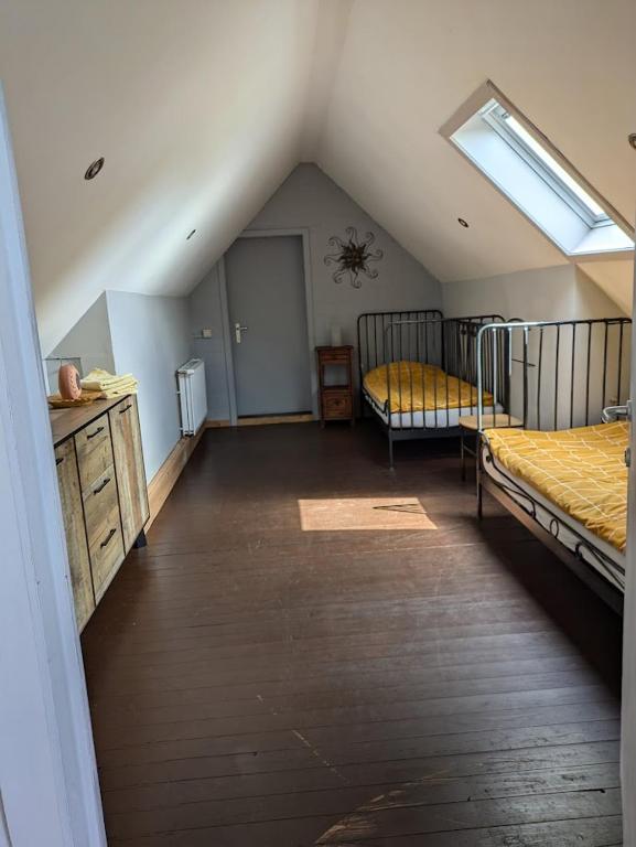 Postel nebo postele na pokoji v ubytování Dielpenhof