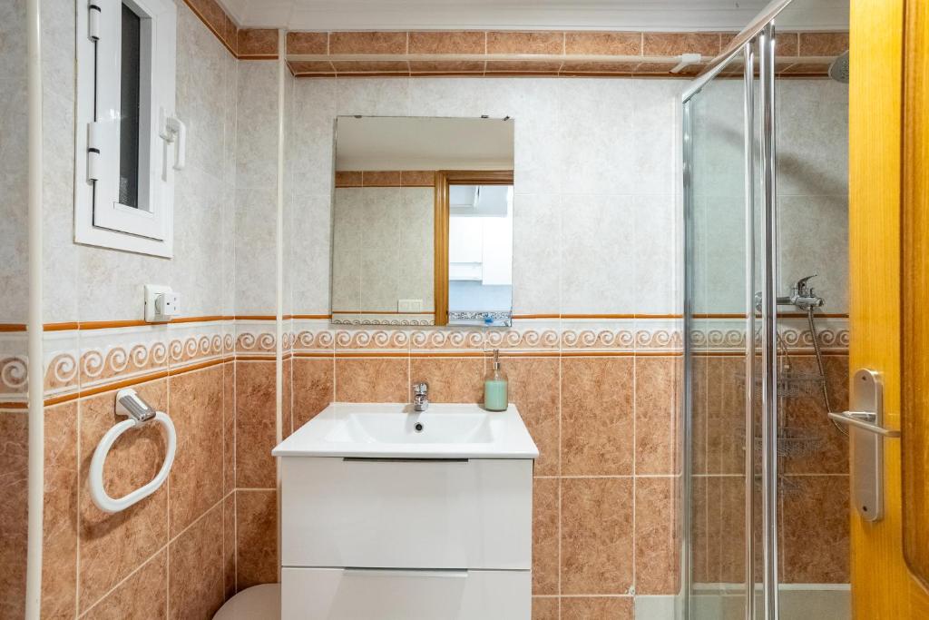 Koupelna v ubytování Apartamento Frente al Mar Con Parking