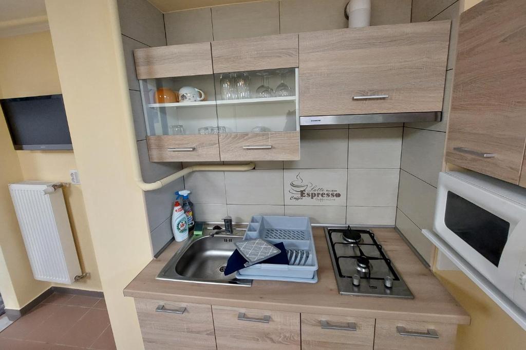 Kuchyňa alebo kuchynka v ubytovaní Relax apartman
