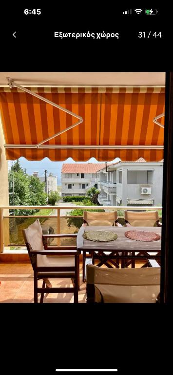 Balkón nebo terasa v ubytování Holihome Beach Toroni