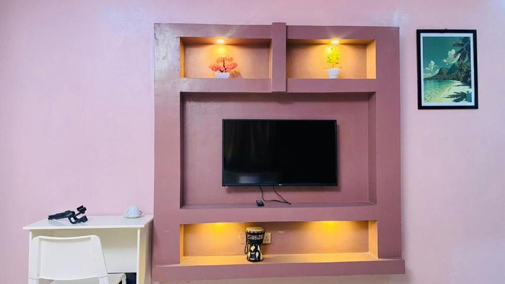 TV a/nebo společenská místnost v ubytování Petalz Home