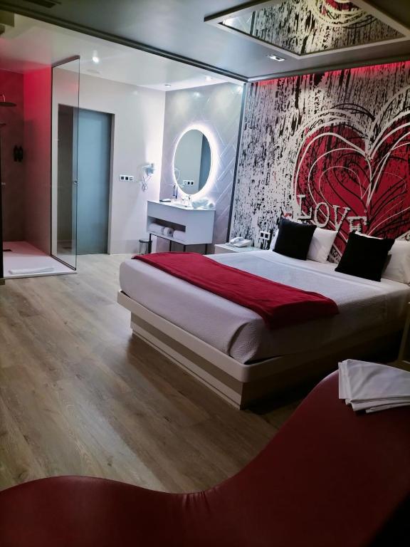 Postel nebo postele na pokoji v ubytování Motel Trebol