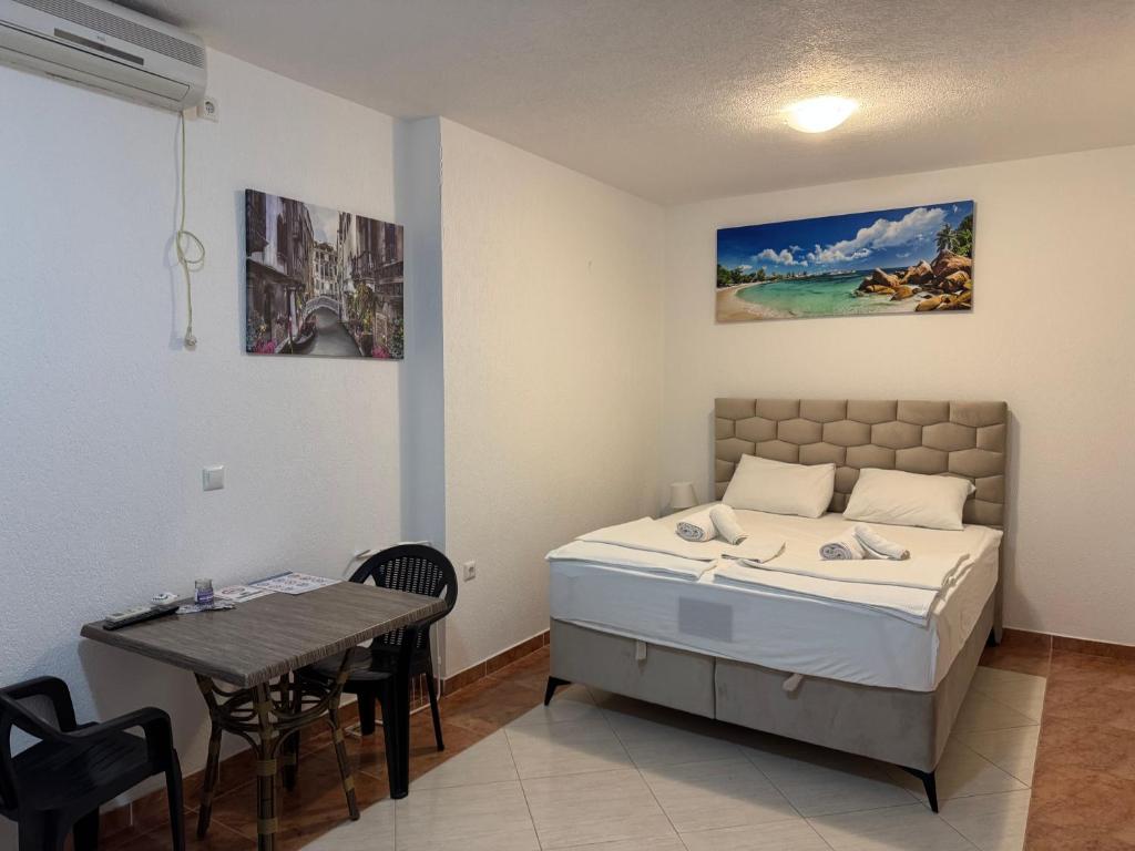 Krevet ili kreveti u jedinici u okviru objekta Apartmani Hadžić