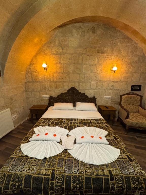 Postel nebo postele na pokoji v ubytování Bella Vista Stone House