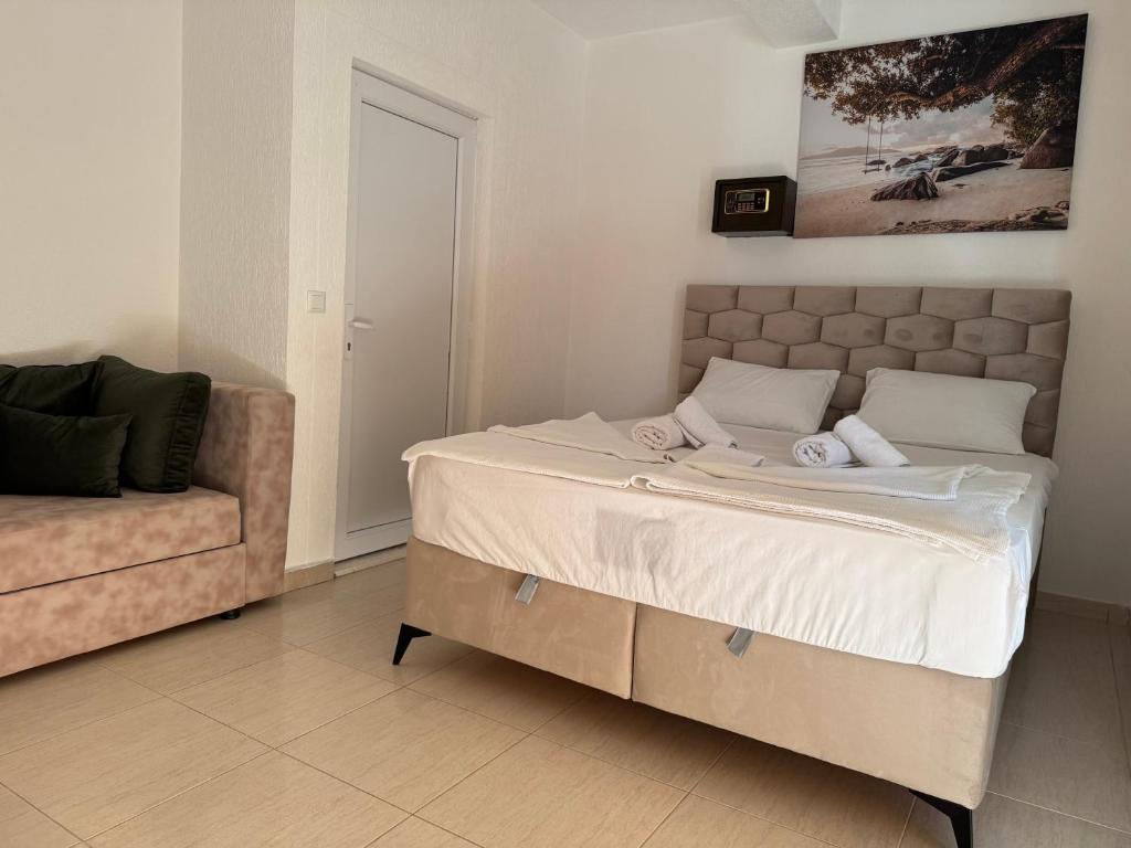 Krevet ili kreveti u jedinici u okviru objekta Apartmani Hadžić