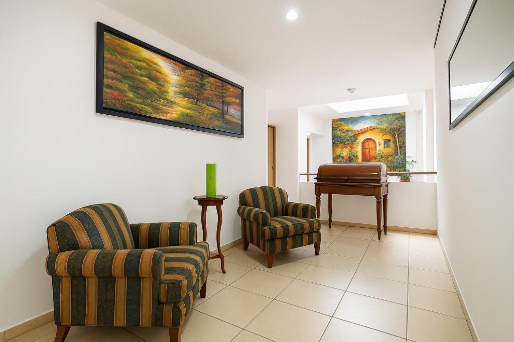 Posezení v ubytování Hotel de la Salle