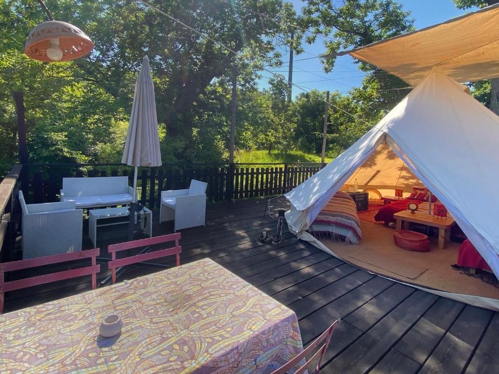 Zahrada ubytování Tenda Glamping vista sulla Valle - Podere di Maggio