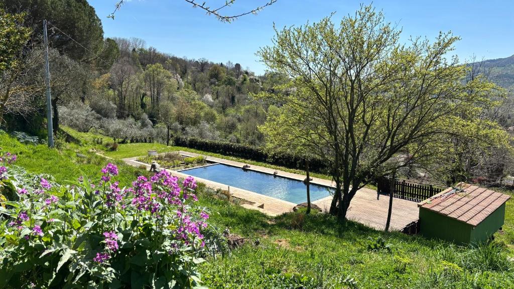 Bazén v ubytování Tenda Glamping vista sulla Valle - Podere di Maggio nebo v jeho okolí