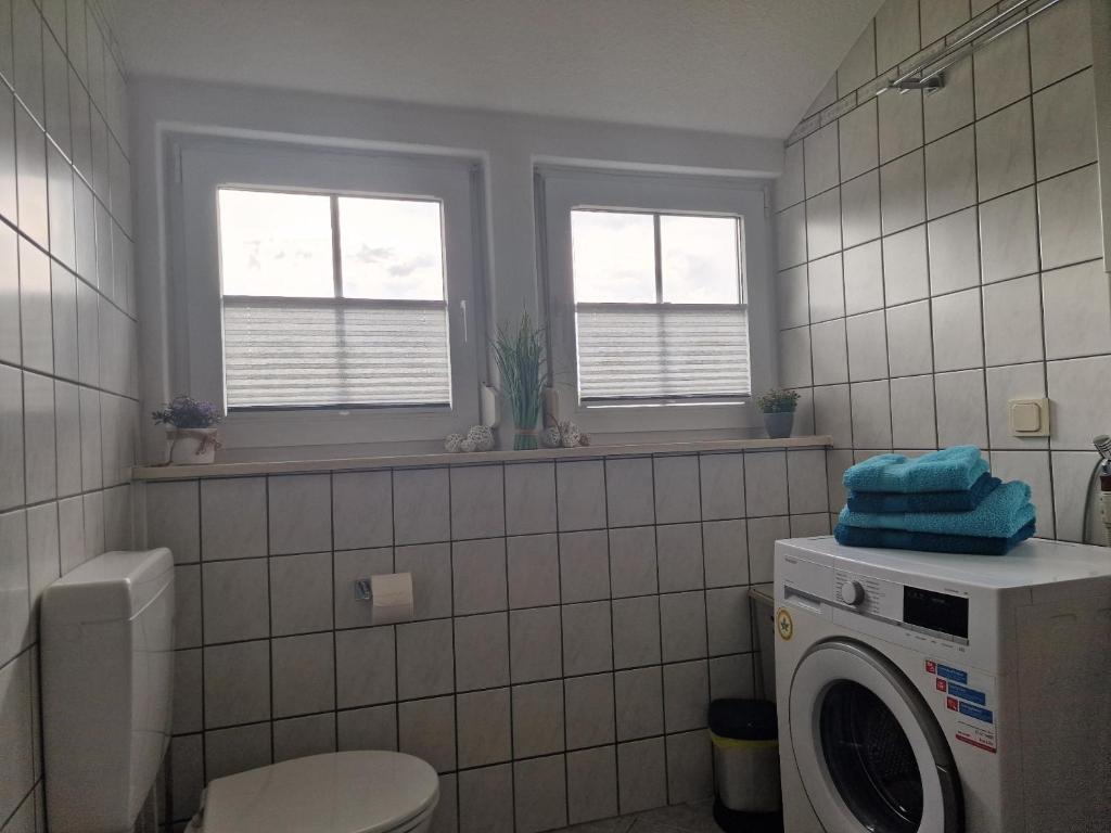 Koupelna v ubytování Ferienwohnung Vier Sterne
