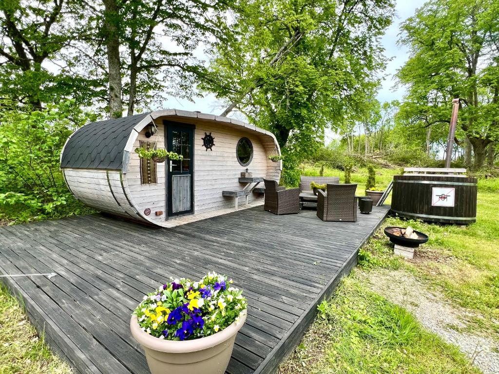 Zahrada ubytování Muhu Leeni Glamping