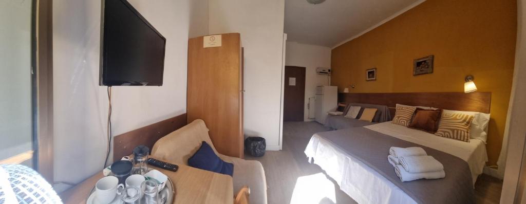 Televízia a/alebo spoločenská miestnosť v ubytovaní B&B Vaticanrooms