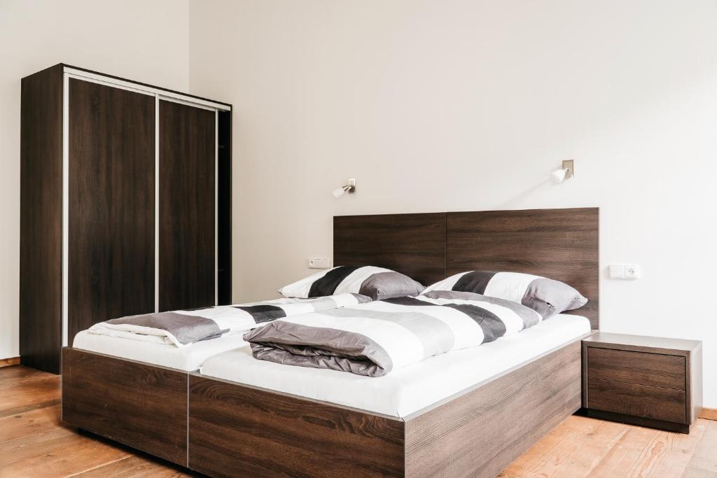 Voodi või voodid majutusasutuse Apartmány 511 toas