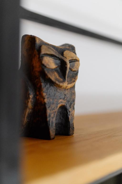a statue sitting on top of a table at MOBstar in Alba Iulia