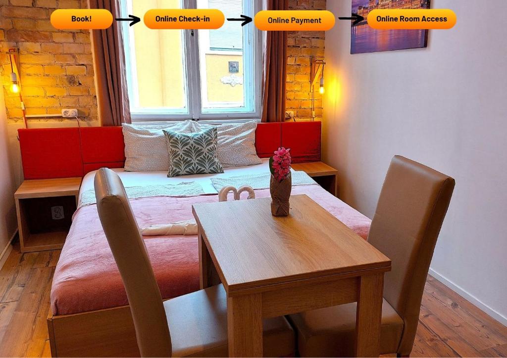 Posezení v ubytování GoodMo Budapest Smart Rooms