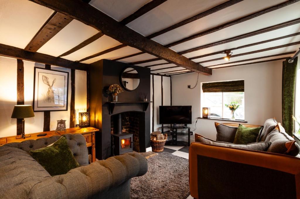 Χώρος καθιστικού στο 2 Bedroom Cottage in Debenham - The Old Toll House