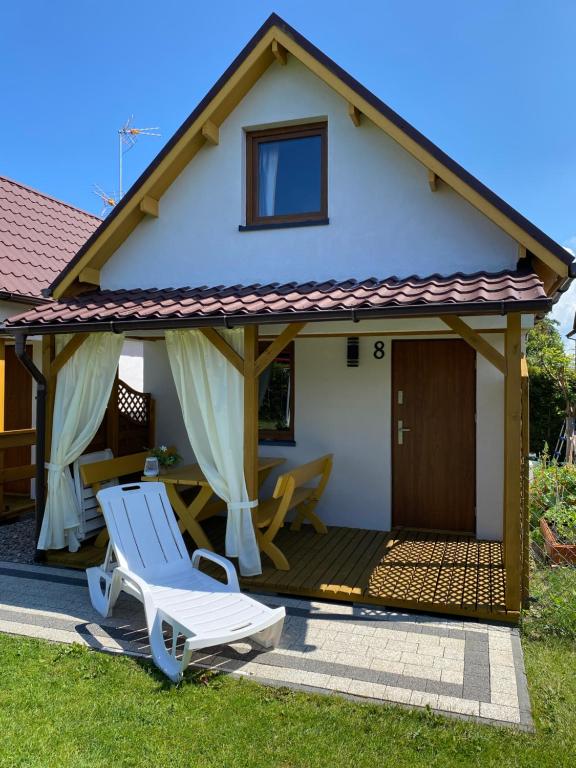Vonkajšia záhrada v ubytovaní DorJan - Domki Letniskowe