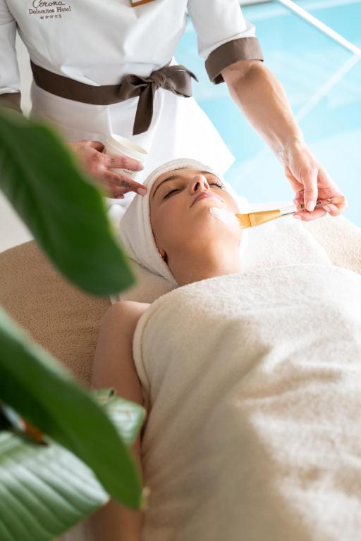 Lázně a/nebo wellness v ubytování Corona Dolomites Hotel