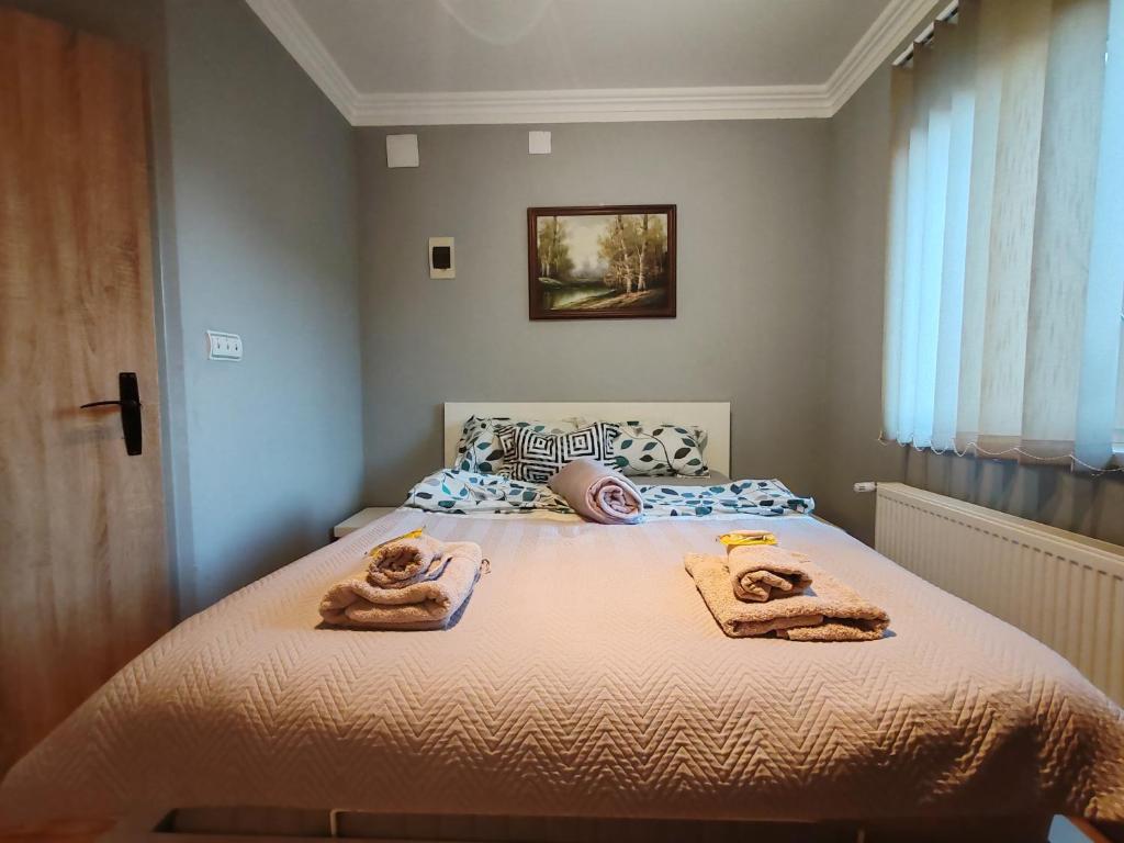 Cama o camas de una habitación en Sun and river Apartments