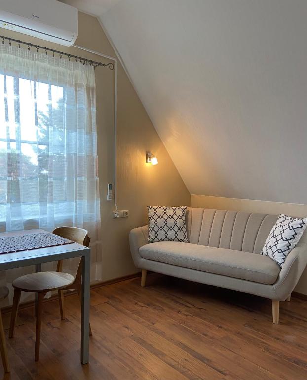 Posezení v ubytování Apartamentai Viktorija