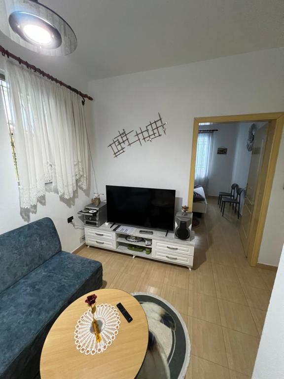 TV a/nebo společenská místnost v ubytování Dibra Home near City Center of Shkodra
