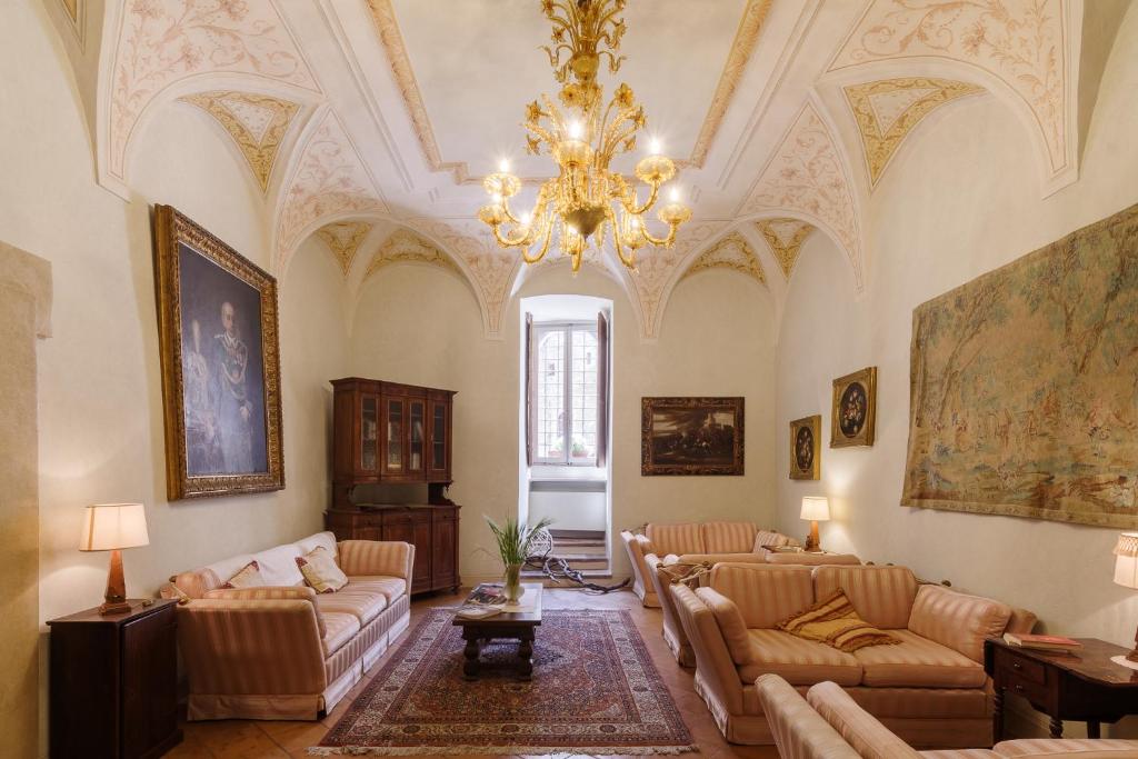 Posezení v ubytování Palazzo Dragoni