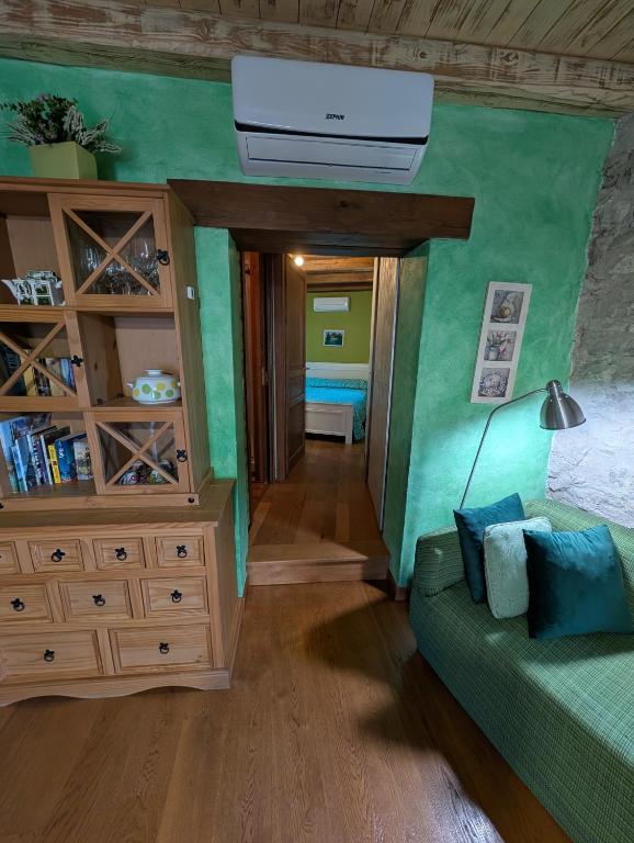 Postel nebo postele na pokoji v ubytování Le Rocche Valnerina Residence