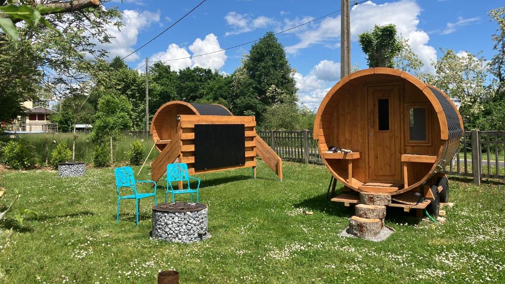 Zahrada ubytování Auberge Magnette