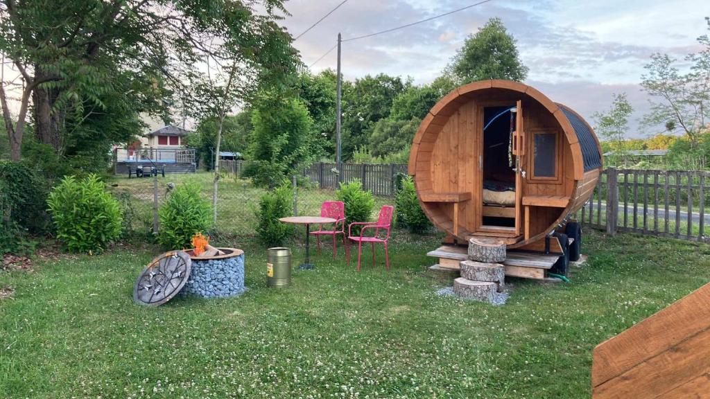 Zahrada ubytování Auberge Magnette