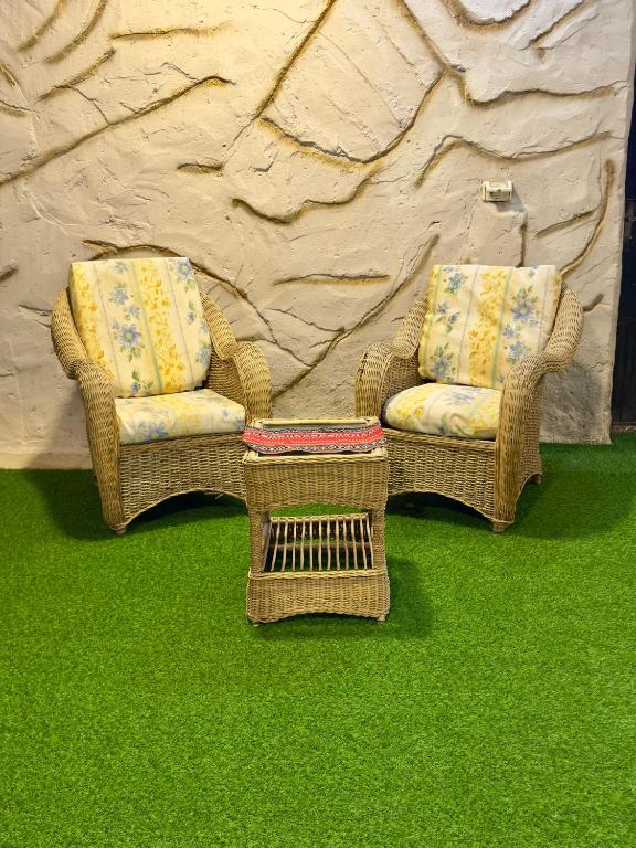 Istumisnurk majutusasutuses شاليه الريف - البحر الميت - النهضة Chalet Al-Reef - DeadSea - Al-Nahda