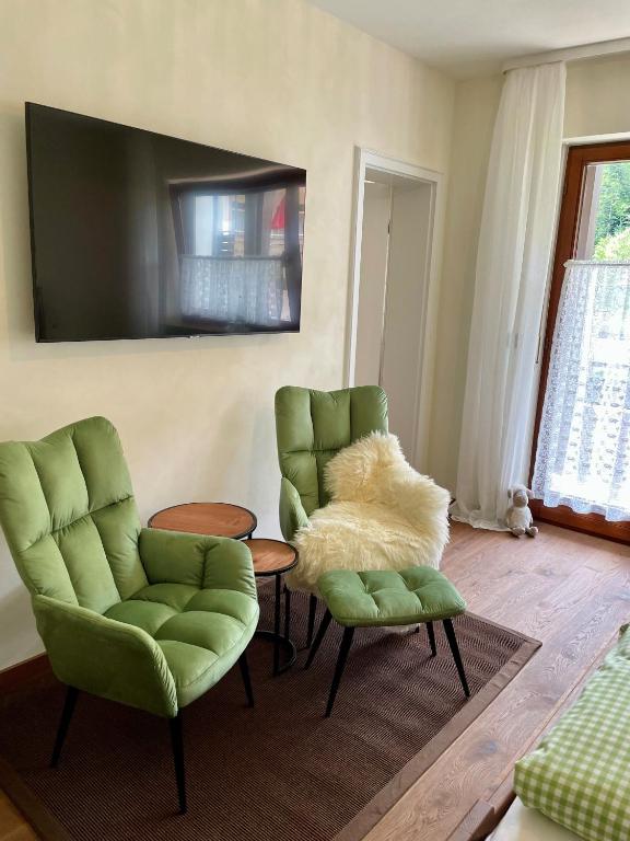 TV a/nebo společenská místnost v ubytování Schwarzwaldhotel Klumpp
