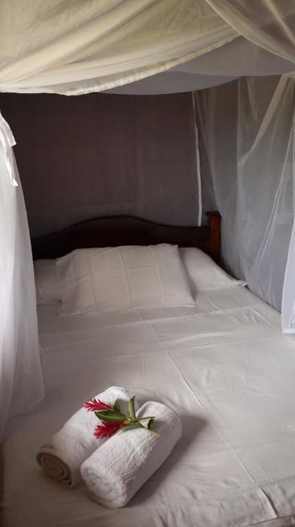Katil atau katil-katil dalam bilik di Ecolodge Vientos de Yubarta