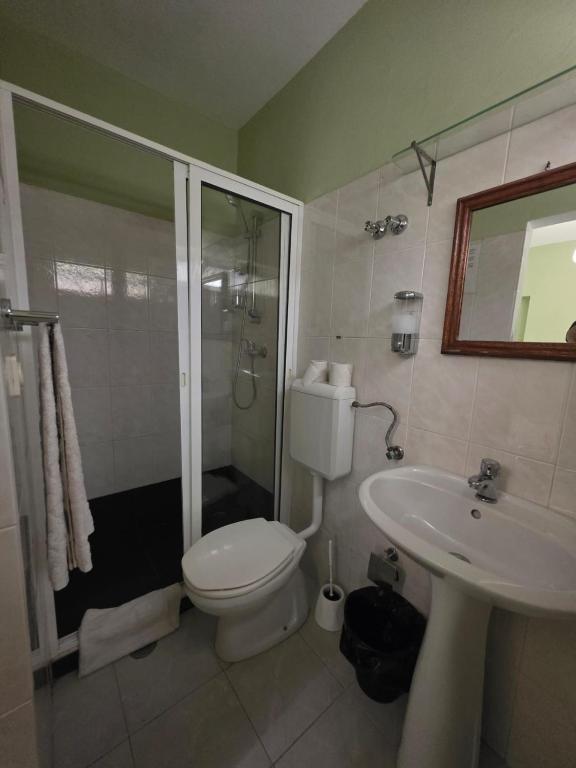 Koupelna v ubytování Residencial Raiar