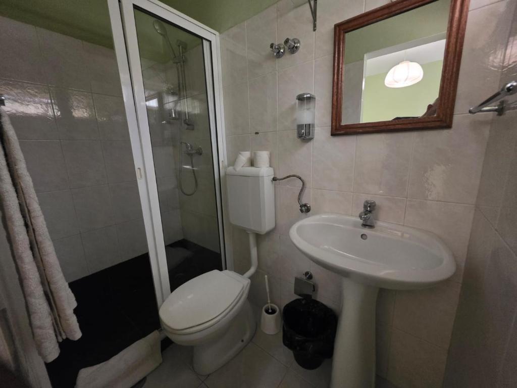 Koupelna v ubytování Residencial Raiar