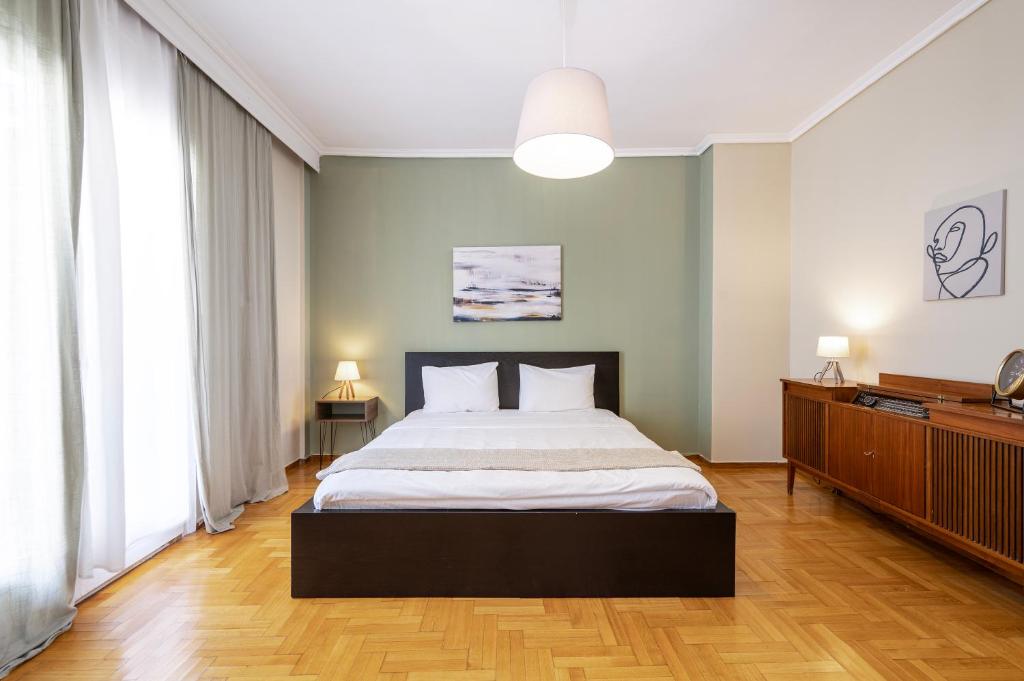 Posteľ alebo postele v izbe v ubytovaní Houseloft White Tower Echo