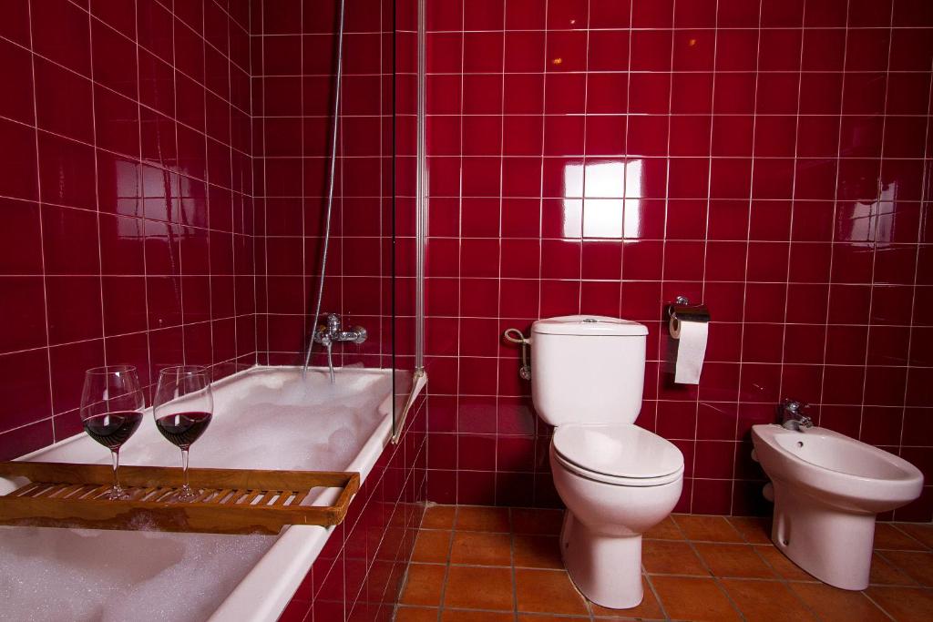 Koupelna v ubytování Hotel Antiga