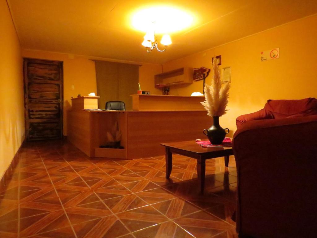 Posezení v ubytování Hostal Mirador