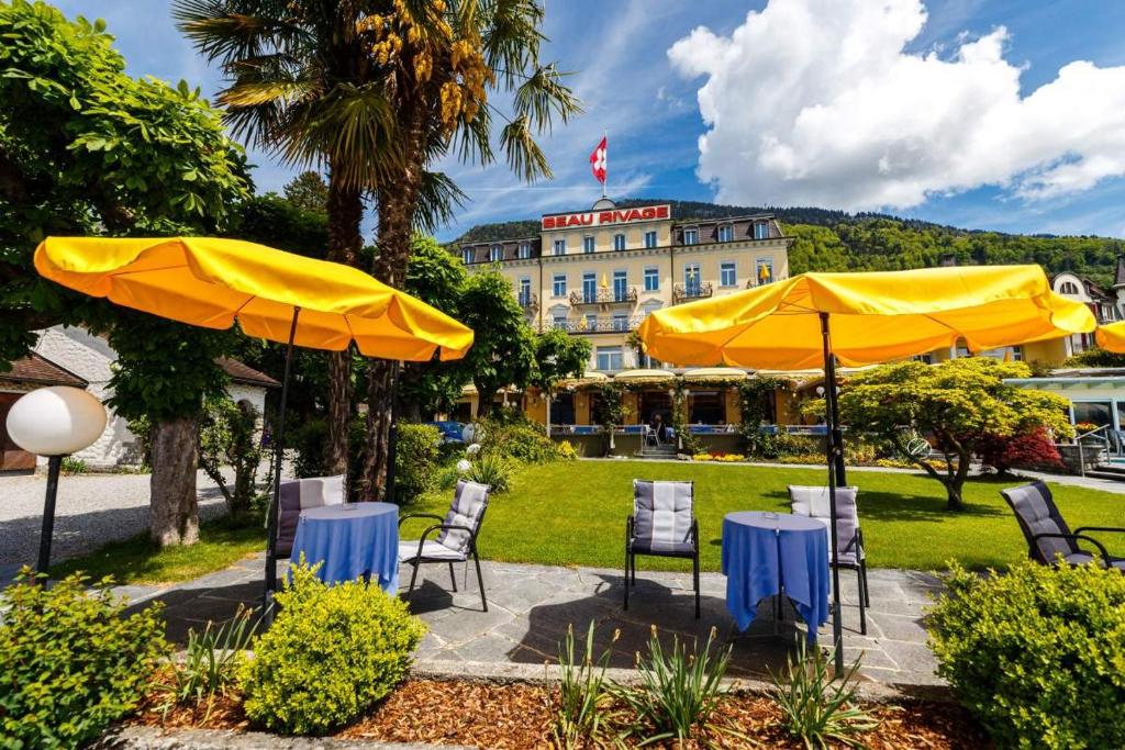Zahrada ubytování Romantik Hotel Beau Rivage Weggis