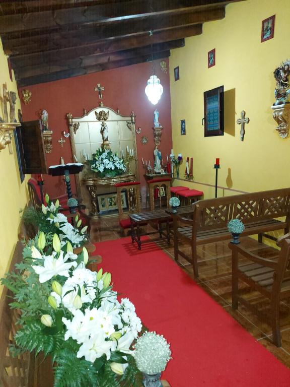 Restaurace v ubytování La Hacienda Del Campo
