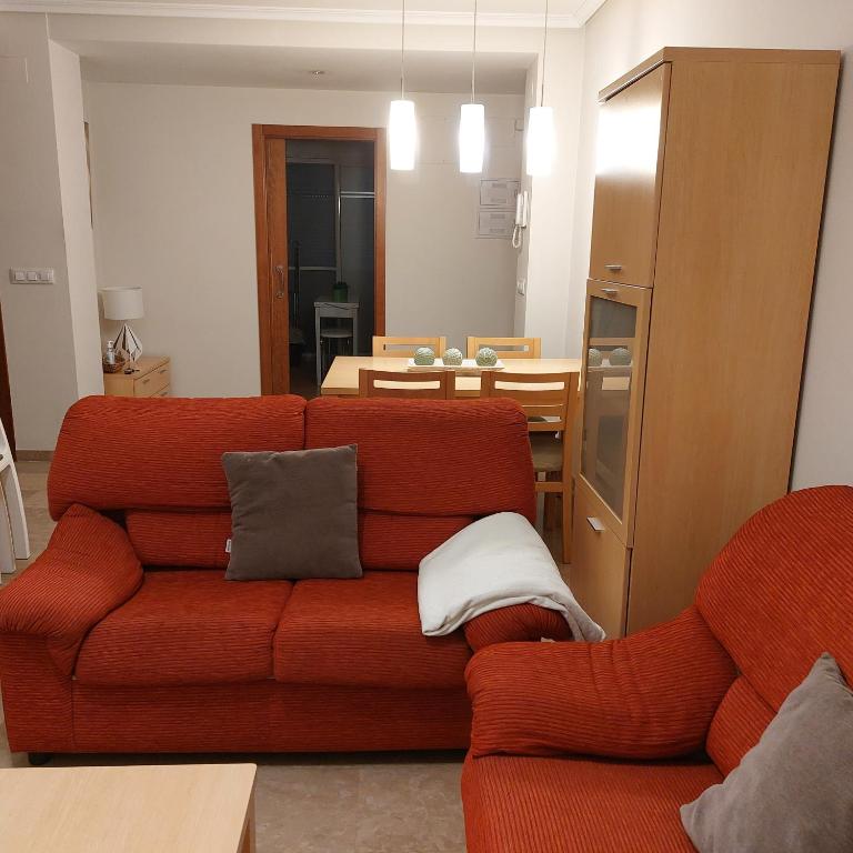 Posezení v ubytování Residencial Ronda Mar