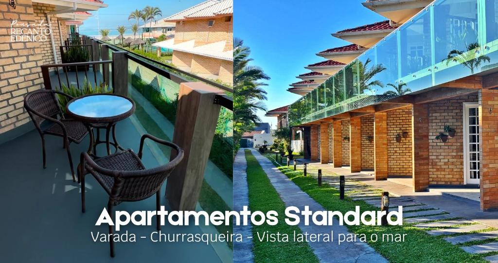 Pousada Recanto Edênico - à beira mar da Praia Ponta do Papagaio, Palhoça SC - Two-Bedroom Apartment