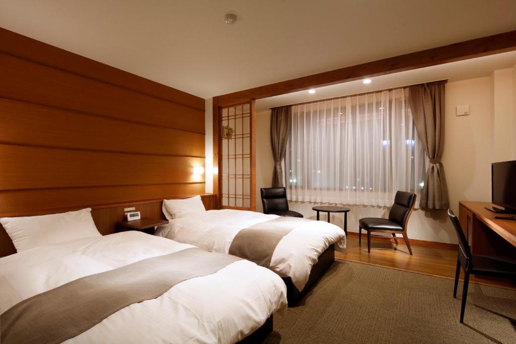 Yunokawa Onsen Emi Hakodateya - Standard Zwei Zimmer Mit Dusche (Twin B)