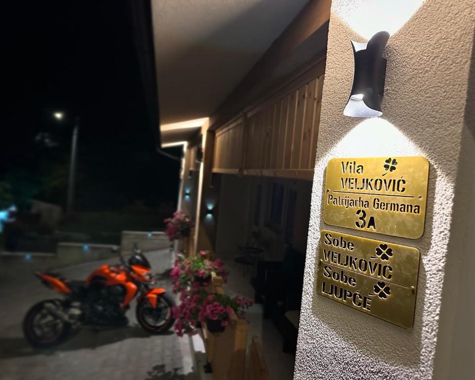 Certifikát, hodnocení, plakát nebo jiný dokument vystavený v ubytování Vila Veljković - Sobe & apartmani " Ljupče "