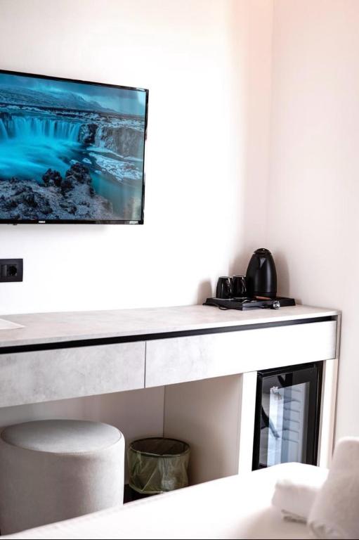 TV a/nebo společenská místnost v ubytování Hotel Resol 2